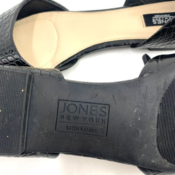 Jones New York Women's Seneca Black D’Orsay Slide On Flats Size 10M - Picture 7 of 11